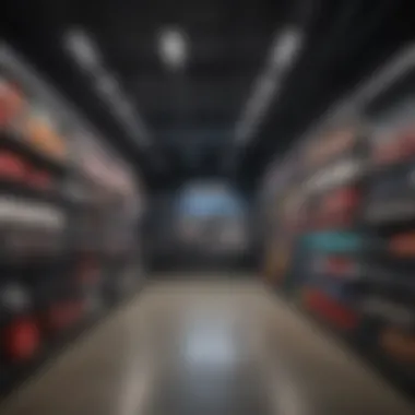 Sporting Goods Chain Winter Apparel Interior view of a sporting goods chain showcasing winter apparel