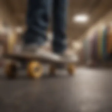 Skateboard setup with skateboards of various sizes