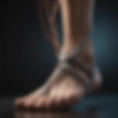 Foot Anatomy: Knot Formation Detailed illustration of foot anatomy highlighting knot formation