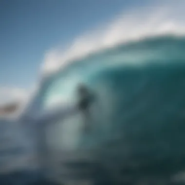 Extreme sports enthusiast analyzing wave patterns in the Gulf of Mexico