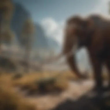 Artistic reconstruction of Herschel Mammoth habitat