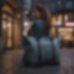 Sleek and stylish Herschel tote bag in urban setting