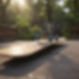 Measuring skateboard deck dimensions with a ruler