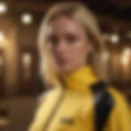 Kill Bill sweatshirt with iconic yellow and black color scheme