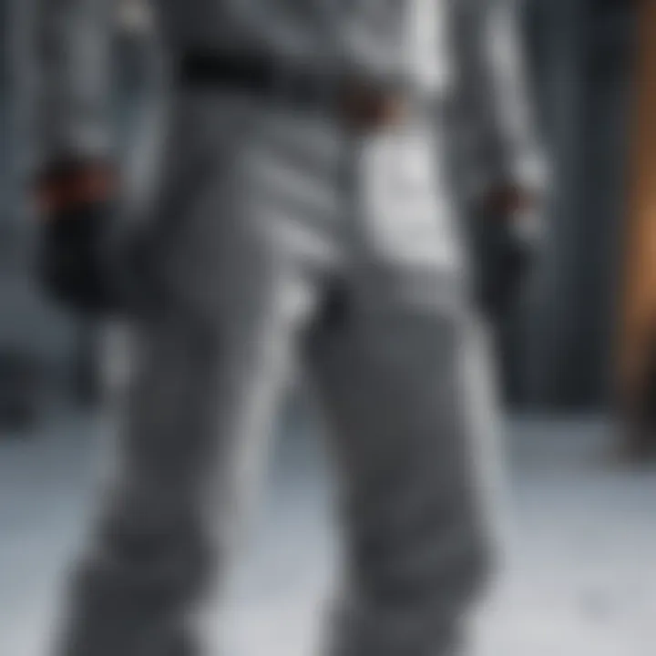 Innovative Insulation Technology in Gray Snow Pants