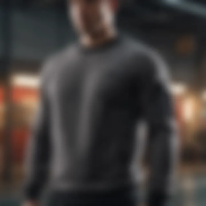 Innovative Sweatshirt with Zippered Pocket Feature