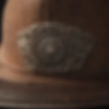 Intricate Details of Embellished Brown Vans Hat