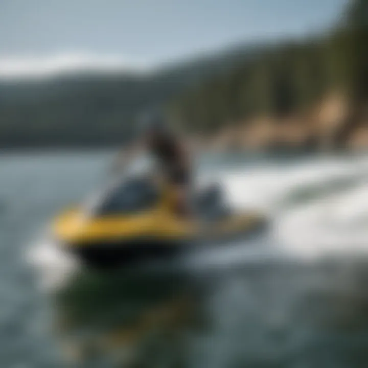 An innovative jet ski rescue board showcasing advanced features and design elements