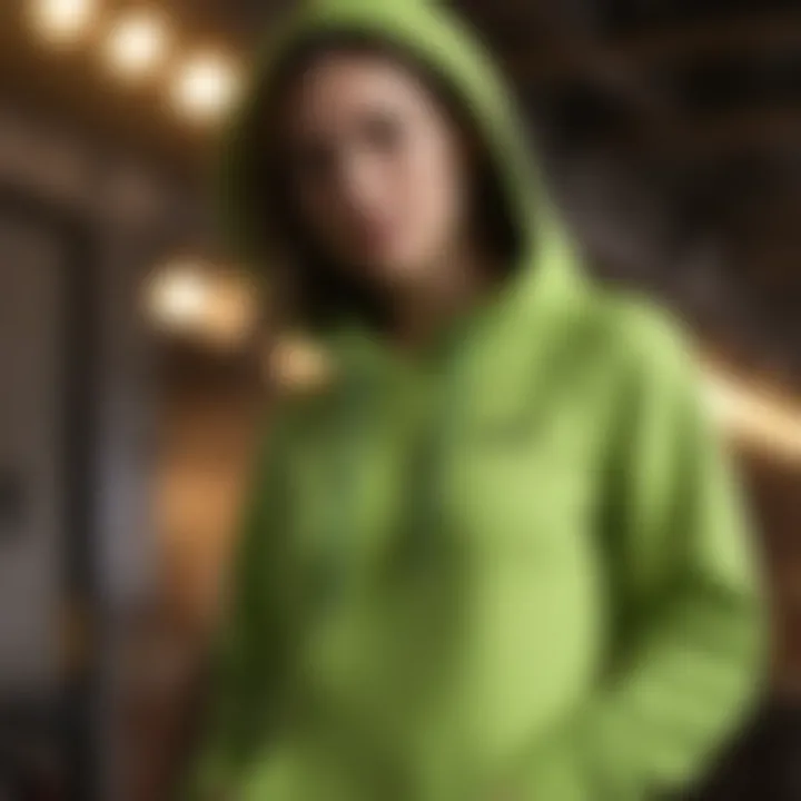 Lime Green Designer Hoodie - Adrenaline Elegance