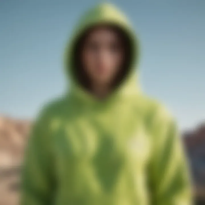 Lime Green Designer Hoodie - Fashion Forward Utility