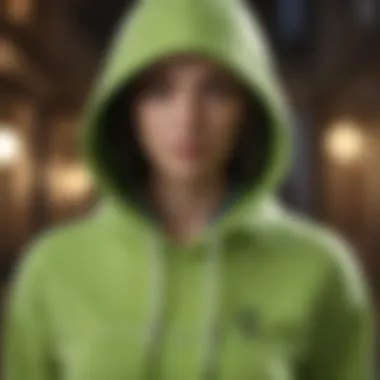 Lime Green Designer Hoodie - Stylish Innovation