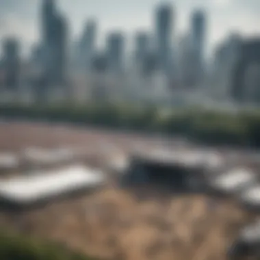 A stunning view of the Lollapalooza festival grounds