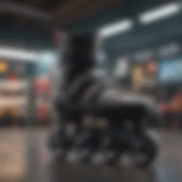 A modern sports equipment store display