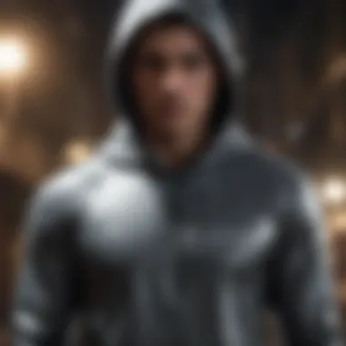 Futuristic Sportswear Hoodie Modern Tech Hoodie