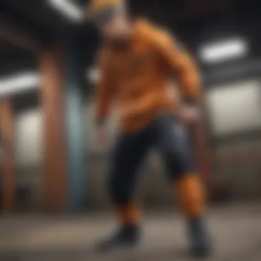 Naruto sweatpants in motion