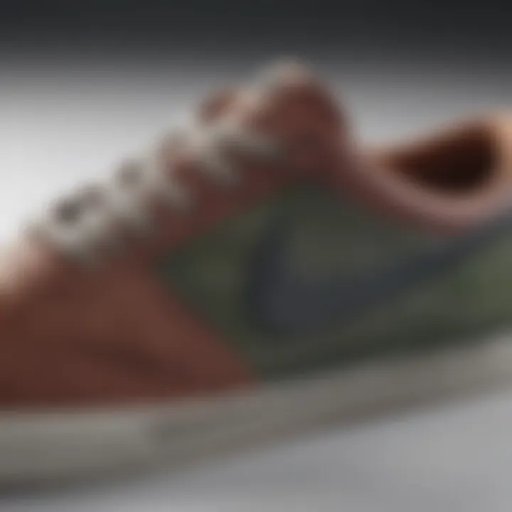 Close-up of the innovative design features of Nike SB Chron