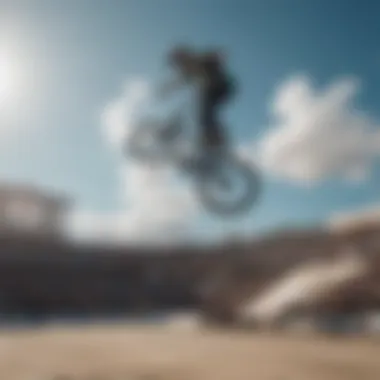 Aerial BMX Stunt at Nitro Circus Dynamic aerial stunt performed by a BMX rider during Nitro Circus Live Tour