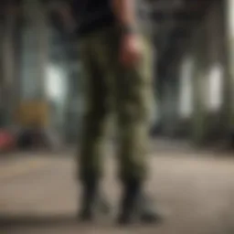 Cargo joggers in action