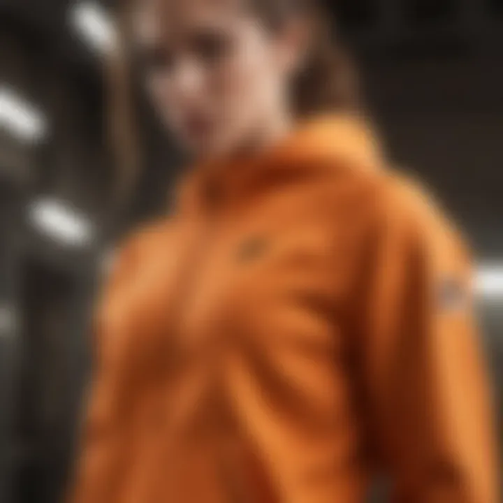 Orange Nike Sweats Design Elegance