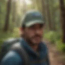 Stylish Patagonia Cap on Forest Trail