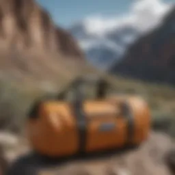 Excursion amidst rugged terrain with Patagonia 55 Liter Duffel