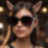 Playboy Bunny Logo on Stylish Sunglasses