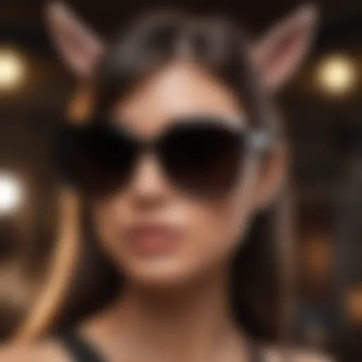 Playboy Bunny Logo on Stylish Sunglasses