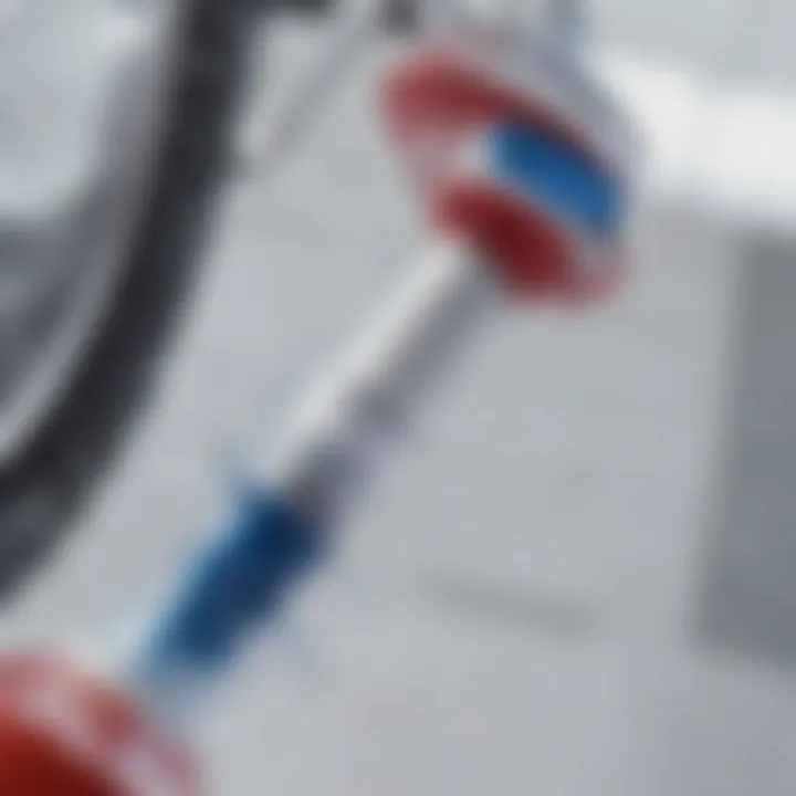 Close-up of white pump in action during extreme sports