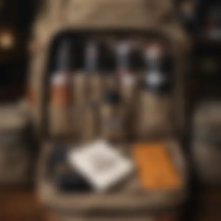 Interior compartments of Rothco vintage canvas backpack