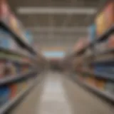 Shopping Aisle at Walmart on Vine Street