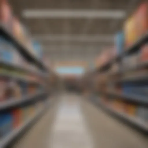 Shopping Aisle at Walmart on Vine Street