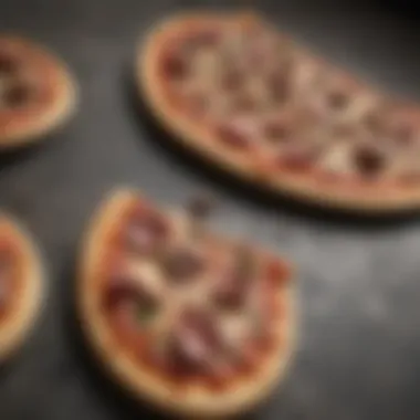 Showcasing Unique Pizza Skate Decks Group of skateboarders showcasing their unique pizza decks