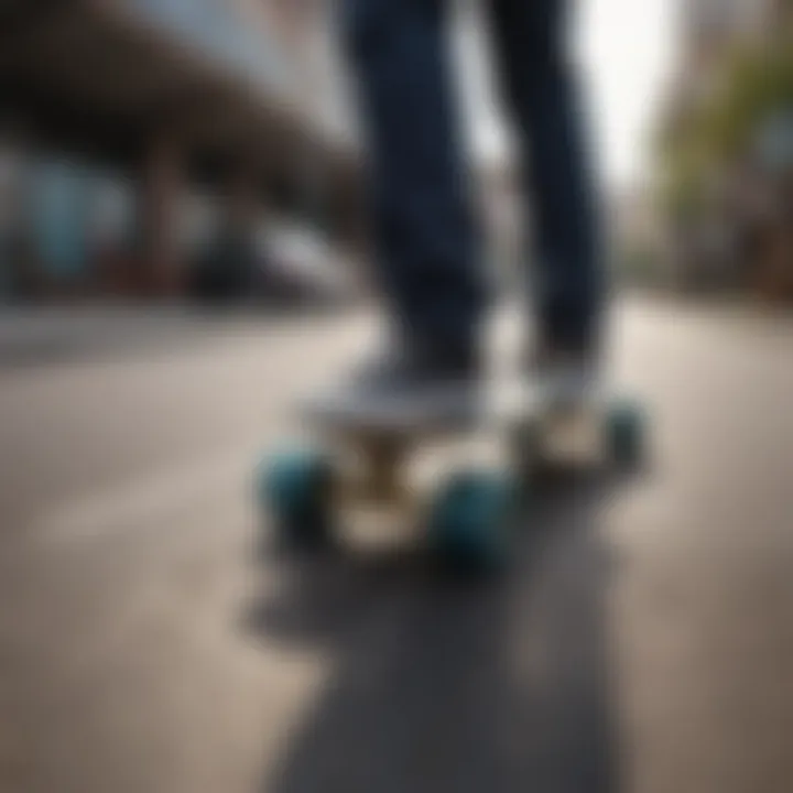 Skateboard designed for heavier riders showcasing reinforced materials