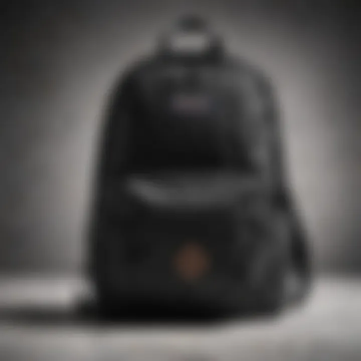 Sleek Black Jansport Backpack on Marble Background