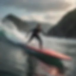 Sleek and Innovative Powered Surfboard Design