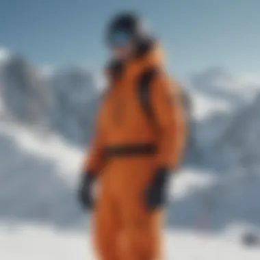 Optimizing Performance on the Slopes Snowboarder wearing snow pants with bib in action