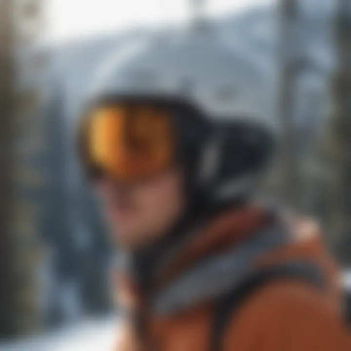 Snowboarding helmet showcasing sleek and modern design