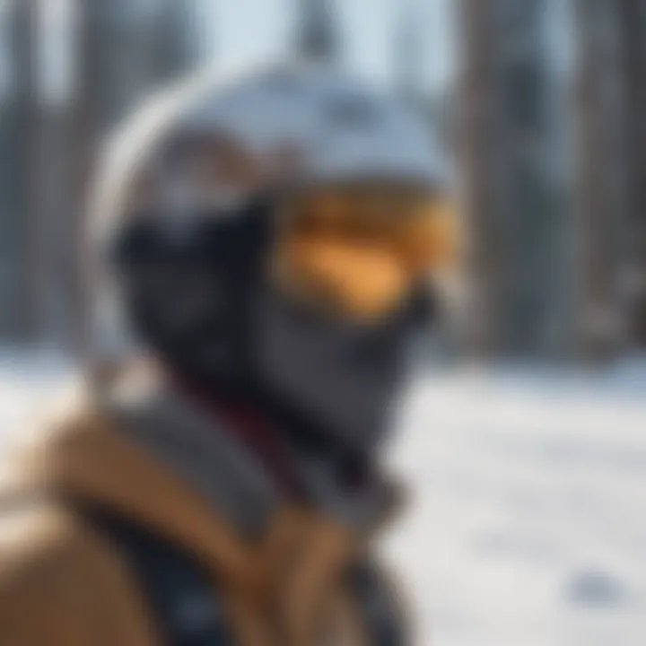 Snowboarding helmet lineup displaying variety and options