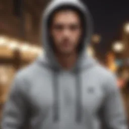 Sophisticated Hooded Sweatshirt in Urban Grey