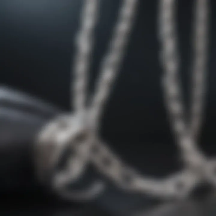 Sophistication of White Gold VVS Chain