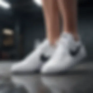 Sophisticated White Nike Sneakers with Bold Swoosh