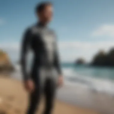 Proper Fit and Sizing of Wetsuits Diagram illustrating proper fit and sizing of a wetsuit