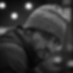 Sophisticated Beanie with Monochrome Pattern
