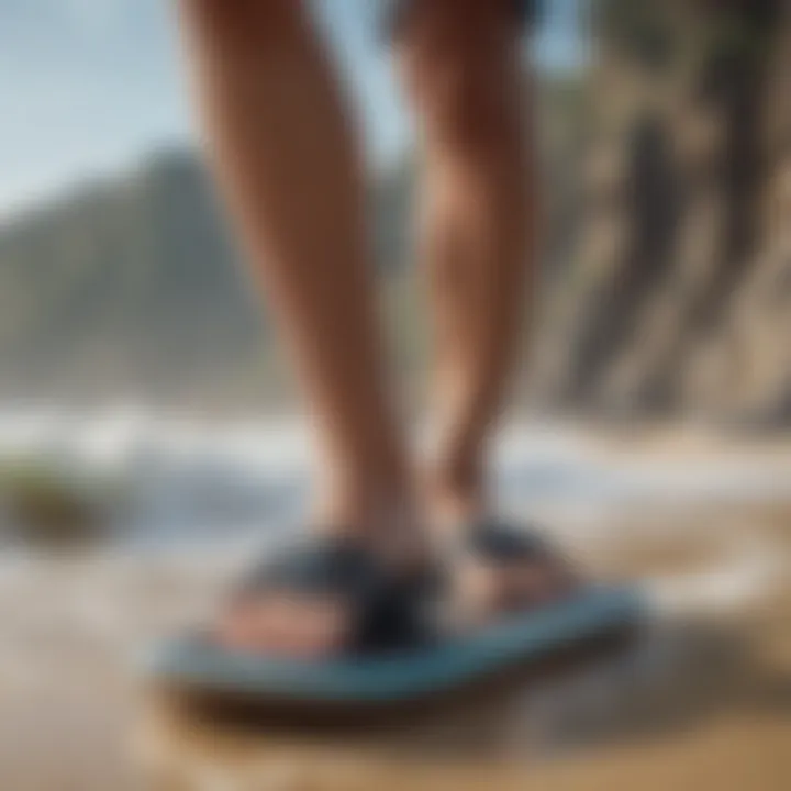 Innovative surf sandal design with advanced technology