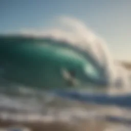 Dynamic wave crashing on Surfline Ocean Beach