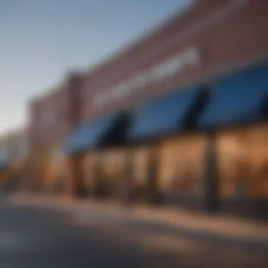 Trendy storefronts at Tanger Outlet Foley