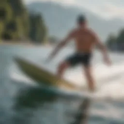 A vintage waterskiing photograph depicting the evolution of the sport.