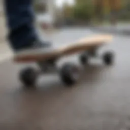 A sleek mini skateboard rail designed for urban skating