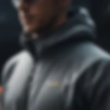 Close-up of advanced fabric technology used in windbreakers