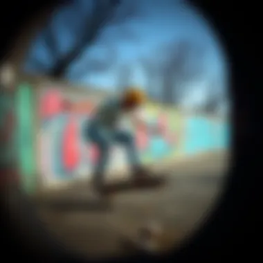 Graffiti art surrounding a popular skating area in Paris